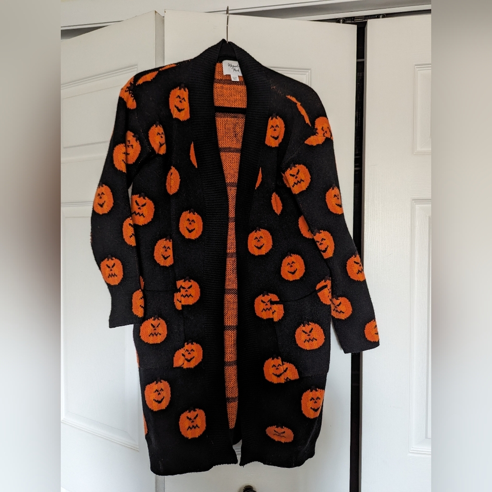 Magnolia Park x Unique Vintage Halloween Pumpkin Cardigan